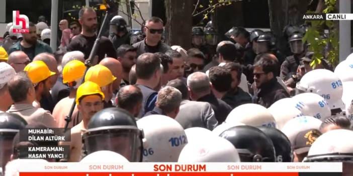 Son dakika | Ablukaya alınan madenciler yeniden yürüyüşe geçti! Polisten biber gazlı müdahale