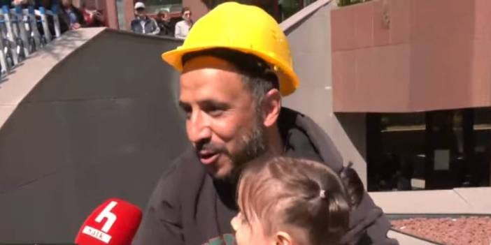 Direnişe devam eden madenci günler sonra kızıyla kucaklaştı: Çocuğum beni unuttu diye çok korkuyordum