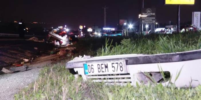 Ankara'da otomobil takla attı: 1 ölü 2 yaralı