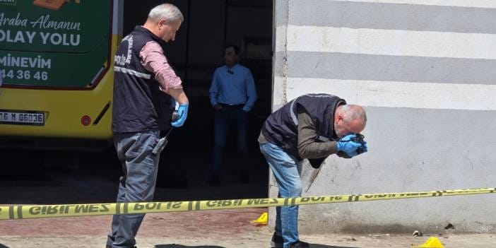 Otobüsünü tamir için getirdiği dükkanda silahlı saldırıya uğradı