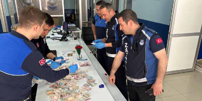 Dilencinin üzerinden binlerce lira çıktı
