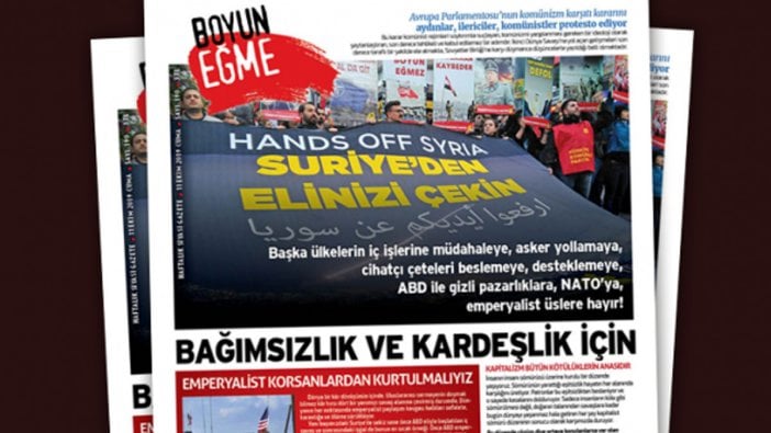 TKP'nin gazetesi 'Boyun Eğme' hakkında toplatma kararı