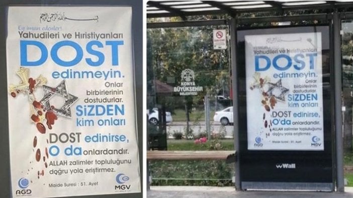 AGD ve MGV'den nefret söylemi içeren afişler hakkında pişkin açıklama