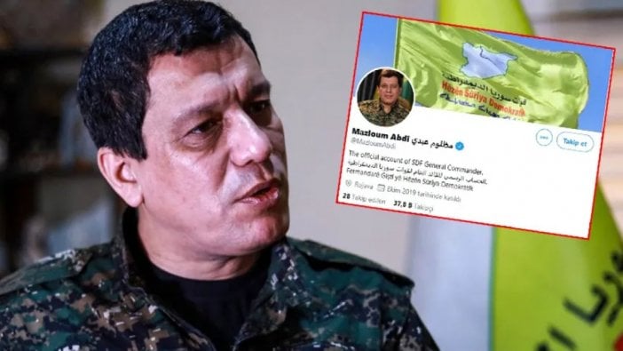 Twitter'dan terörist Mazlum Kobani'ye "mavi tik"