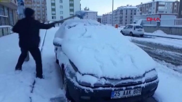 Tarih: 02 Kasım! Erzurumlular güne böyle uyandı...