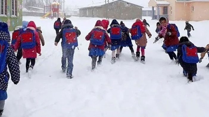 İki ilçede eğitime kar engeli