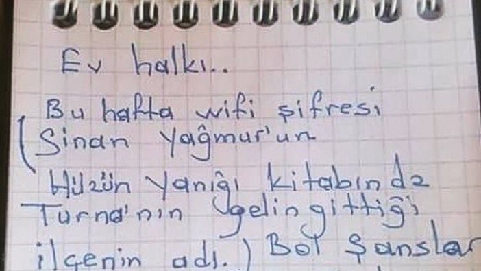 Çocuklarını okumaya teşvik etmek için Wi-Fi şifresine parola gizledi!