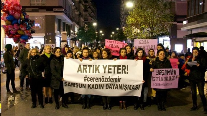 Samsun'da Ceren Özdemir için yürüyüş