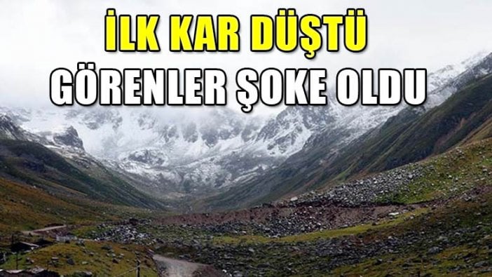 İlk kar Kaçkar Dağı'na düştü