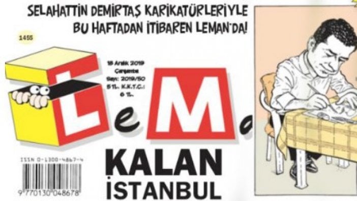 Demirtaş, Leman dergisinde çizmeye başladı