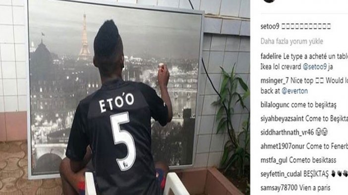 Eto'o'dan heyecanlandıran paylaşım