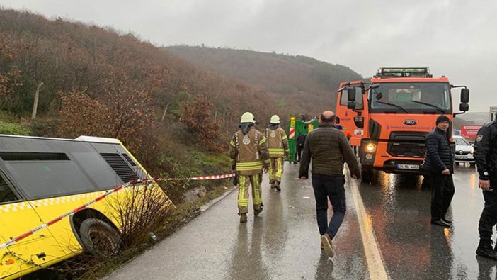 Çekmeköy'de İETT otobüsü yan yattı: Ölü ve yaralılar var