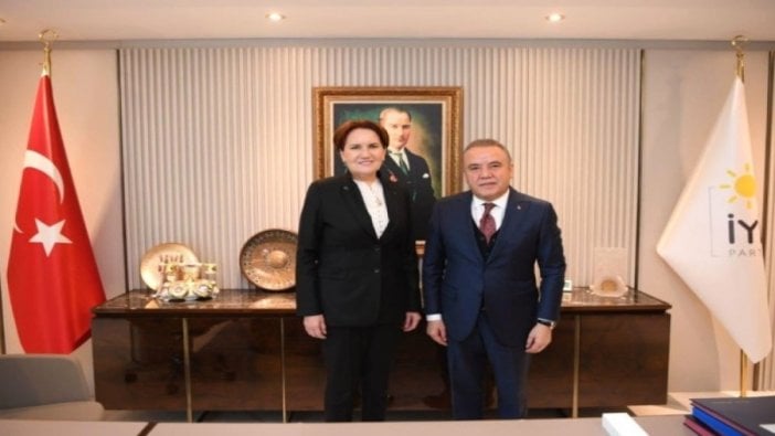 CHP'li Belediye Başkanı Muhittin Böcek, Akşener'i ziyaret etti