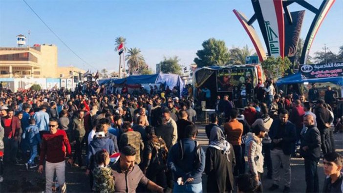 Irak'ta protestolara müdahale: 1 ölü, 7 yaralı