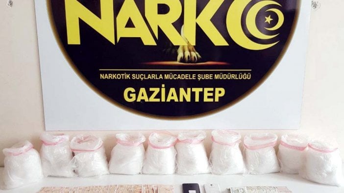 Gaziantep'te, 14 kilo metamfetamin ele geçirildi