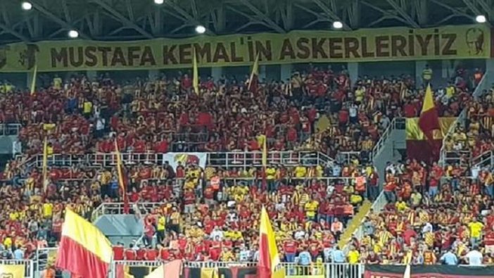 Göztepe maçında pankart krizi