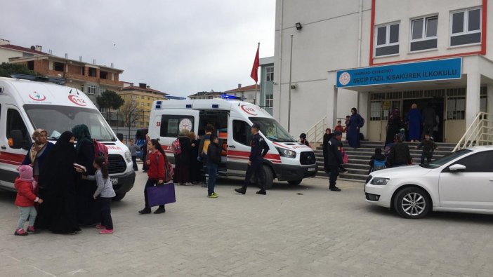 Tekirdağ'da ilkokul öğrencileri gıda zehirlenmesi şüphesiyle hastanelere kaldırıldı