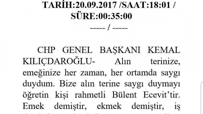 Başbakanlıktan basın mensuplarına CHP maili