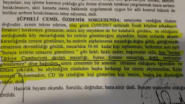 Cenaze saldırganından Süleyman Soylu'yu zora sokacak ifade: 'Burası Ermeni mezarlığı değil' diye bağırdım