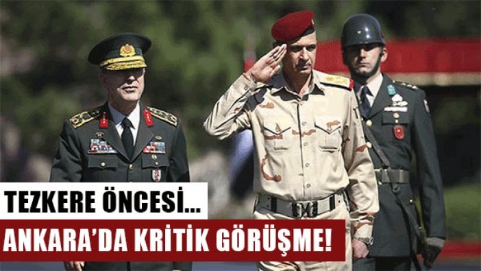 Genelkurmay Başkanı Hulusi Akar Irak Genelkurmay Başkanı ile görüştü