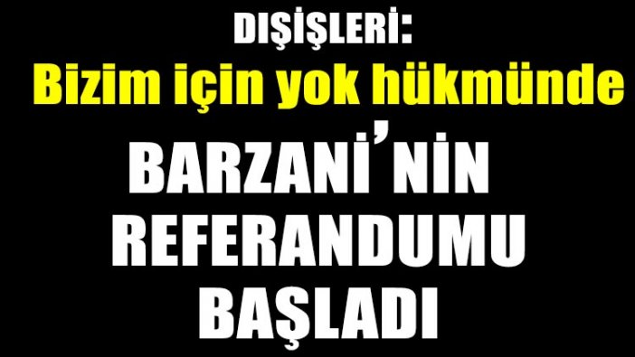 IKBY referandumu başladı