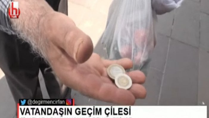 Geçinemeyen vatandaş cebindeki parayı gösterdi: 40 TL harcadım bununla geldim-VİDEO