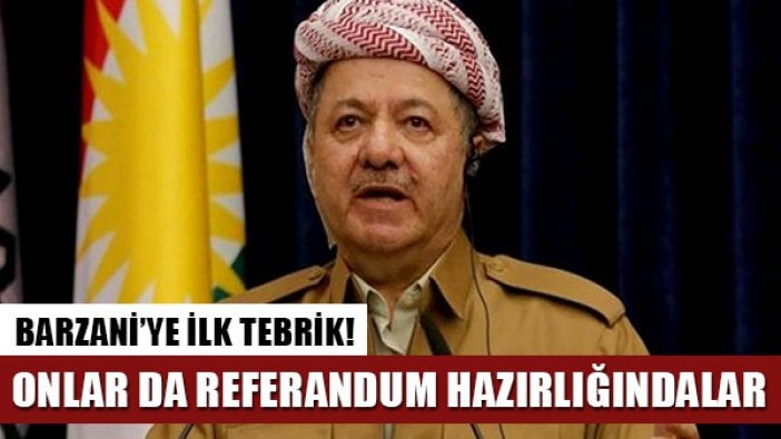 Barzani’ye ilk referandum tebriği Katalonya’dan geldi