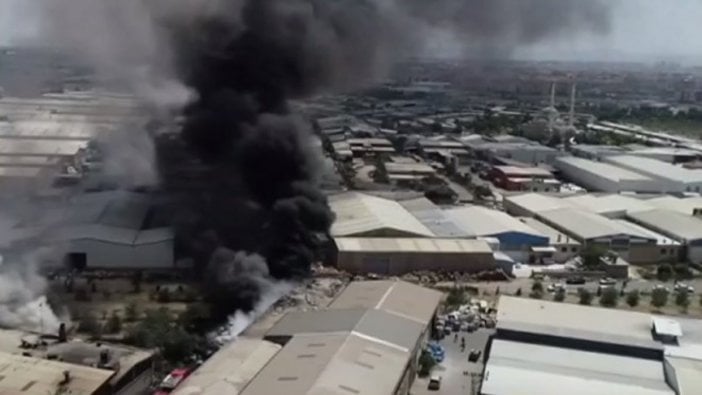 Konya'da fabrika yangını