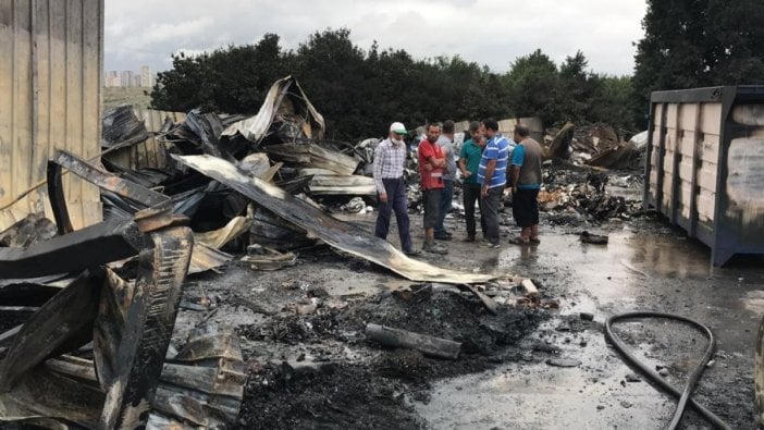 Gebze’de fabrika yangını