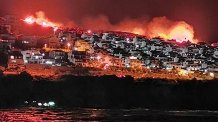 İzmir'de makilik alanda yangın çıktı