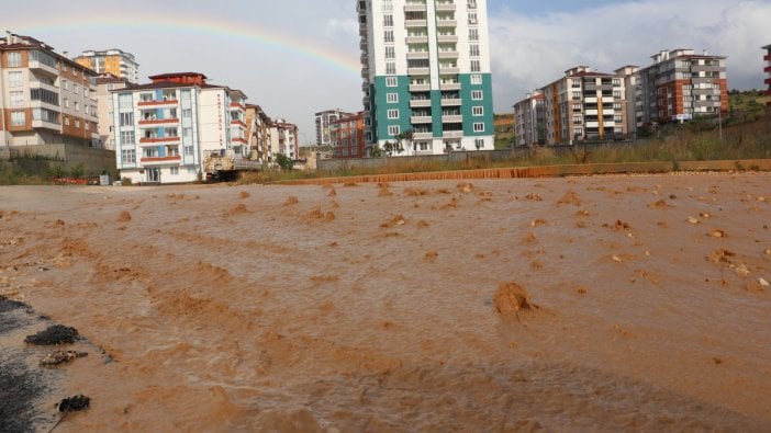 Kastamonu'da sağanak ve dolu yağışı