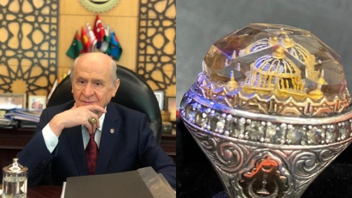 Bahçeli'den “Ayasofya’nın kubbeleri” motifli yüzük