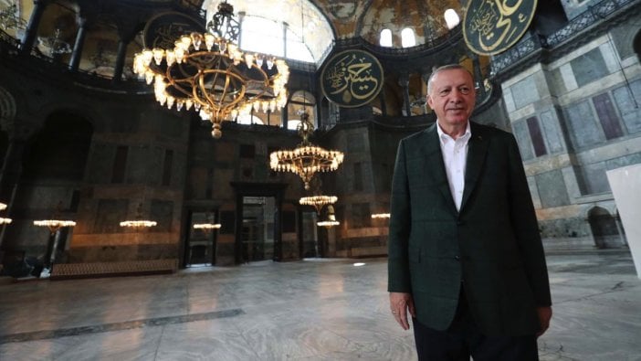 Erdoğan Ayasofya'da