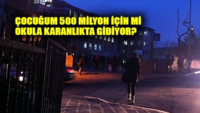 Ertuğrul Özkök: Çocuğum 500 milyon için mi karanlıkta okula gidiyor?