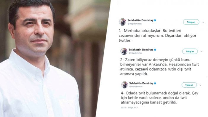 Demirtaş’ın cezaevindeki koğuşunda ‘tweet araması’ yapıldı ama ‘odada tweet bulunamadı’