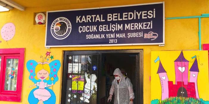 Yeni eğitim öğretim yılı öncesi Kartal Belediyesi kreşleri dezenfekte edildi