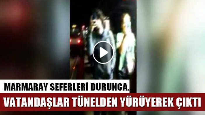 Marmaray seferleri tekrar başladı