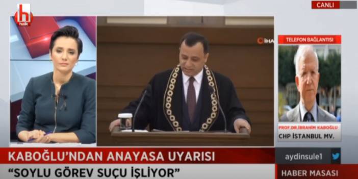 Kaboğlu: Soylu hakkında işlem yapılması gerekir