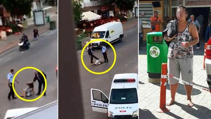 Kadına dayak atan polis tutuklandı