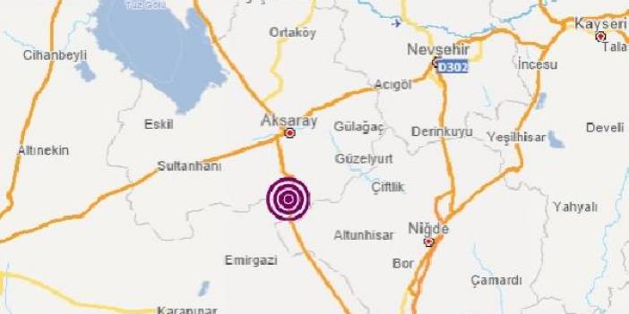 Aksaray'da 4.4 büyüklüğünde deprem