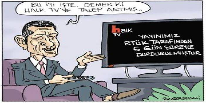 Sefer Selvi'den Ziya Selçuk göndermeli Halk TV karikatürü