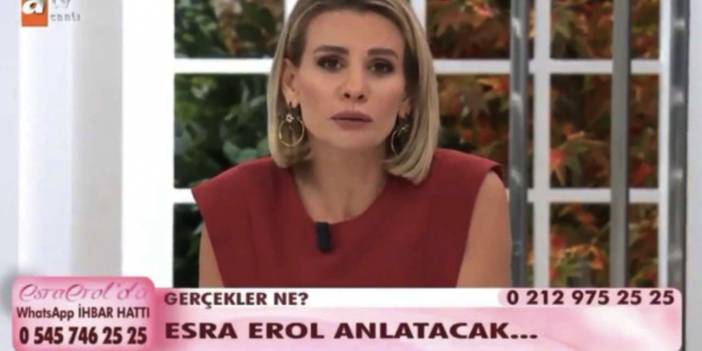 Esra Erol canlı yayında isyan etti