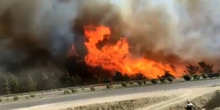 Hatay’da yangın: Evler tahliye edildi