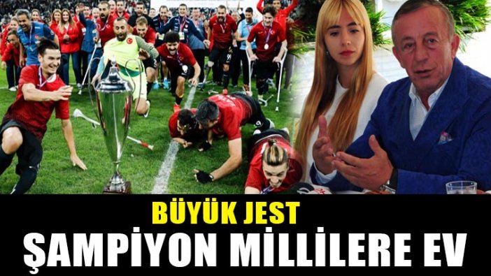 Ali Ağaoğlu'ndan Avrupa Şampiyonu Millilere birer daire