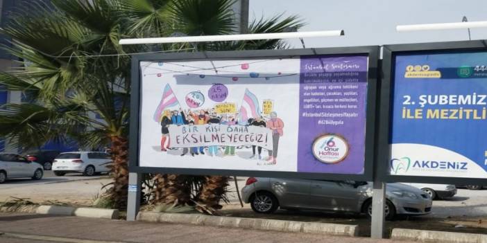 Mersin'de bilboardlarda:  İstanbul Sözleşmesi yaşatır!