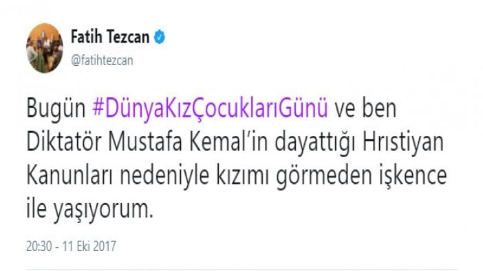 Atatürk'e hakaret etmek için akıl almaz bahane buldu!