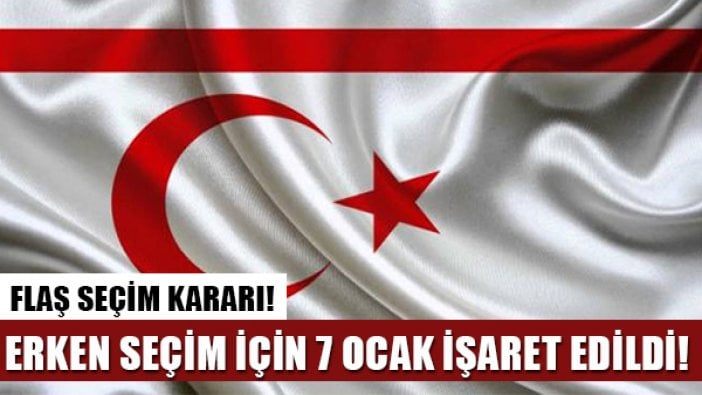 KKTC’den erken seçim kararı