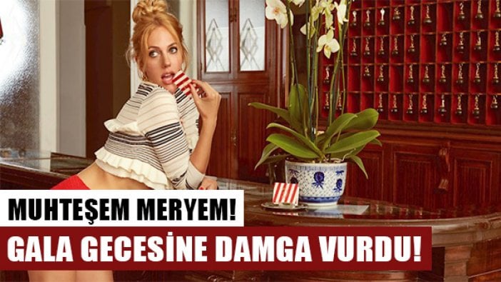 Cingöz Recai'nin galasına Meryem Uzerli damga vurdu!