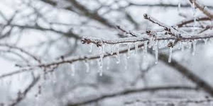 Meteorolojiden buzlanma ve don uyarısı