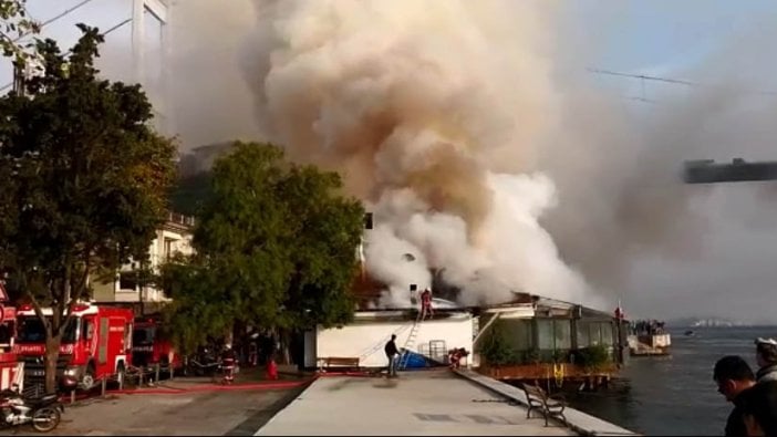 Rumeli Hisarı'nda restoranda yangın çıktı!